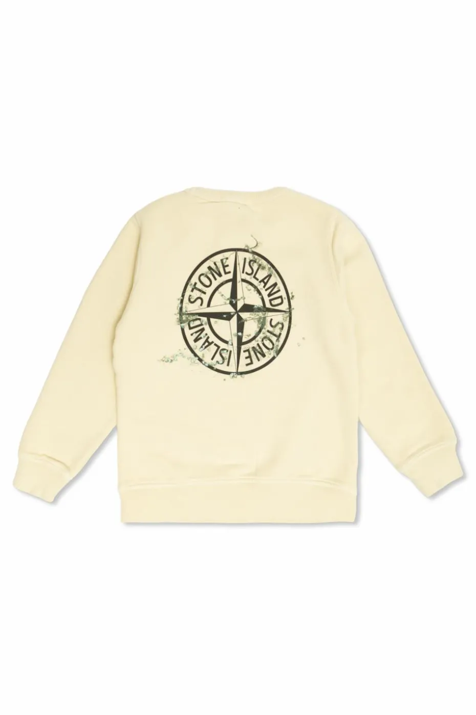 Stone Island Junior kremowy Bluza z logo