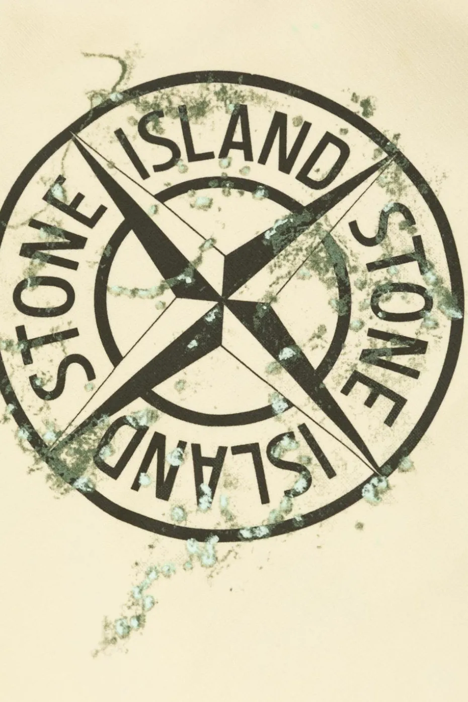 Stone Island Junior kremowy Bluza z logo