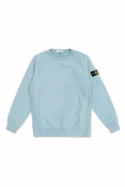 Stone Island Junior NIEBIESKI Bluza z logo