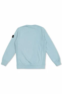 Stone Island Junior NIEBIESKI Bluza z logo