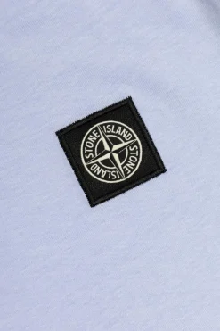 Stone Island Junior NIEBIESKI T-shirt z logo