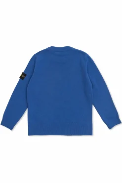 Stone Island Junior NIEBIESKI Sweter z logo