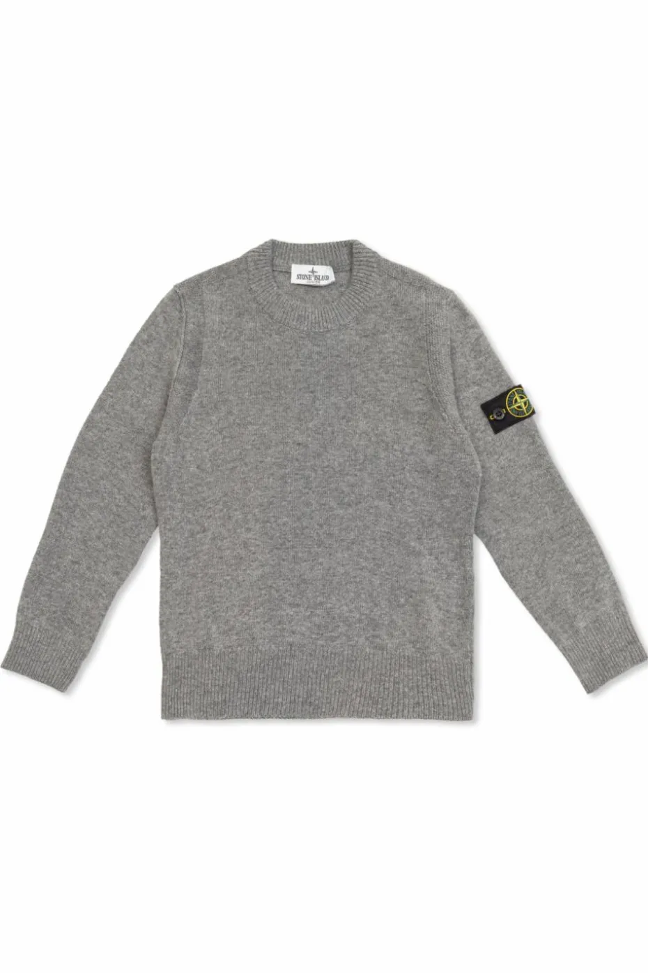 Stone Island Junior SZARY Sweter z logo