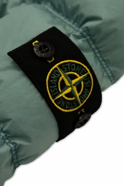 Stone Island Junior ZIELONY Kurtka puchowa z logo