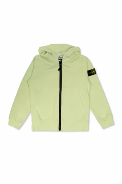 Stone Island Junior ZIELONY Bluza z kapturem