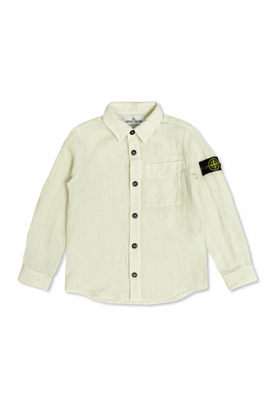 Stone Island Junior ZIELONY Koszula z kieszenią
