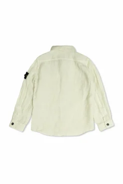 Stone Island Junior ZIELONY Koszula z kieszenią