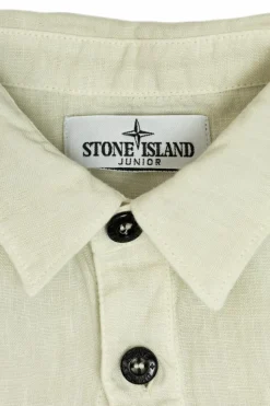 Stone Island Junior ZIELONY Koszula z kieszenią