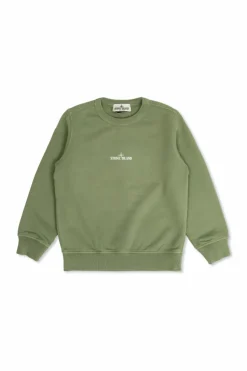Stone Island Junior ZIELONY Bluza z logo