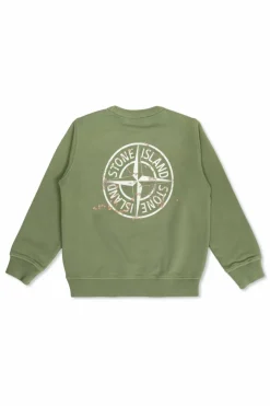 Stone Island Junior ZIELONY Bluza z logo