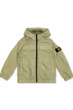 Stone Island Junior ZIELONY Kurtka z logo