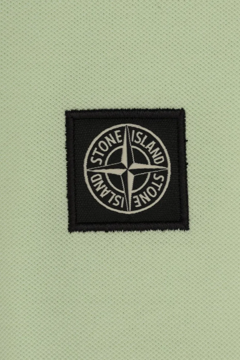 Stone Island Junior ZIELONY Polo z logo