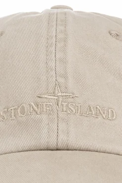 Stone Island kremowy Czapka z daszkiem