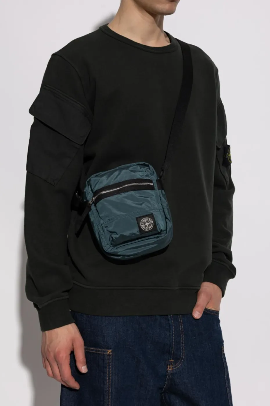 Stone Island NIEBIESKI Torba na pas