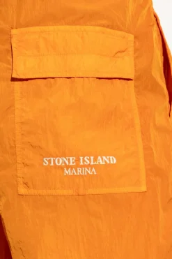 Stone Island POMARAŃCZOWY Szorty kąpielowe 'Marina'