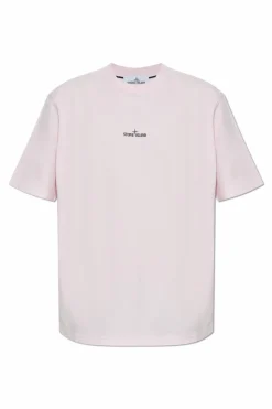 Stone Island RÓŻOWY T-shirt z logo
