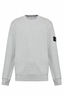Stone Island SZARY Bluza z odpinaną naszywką