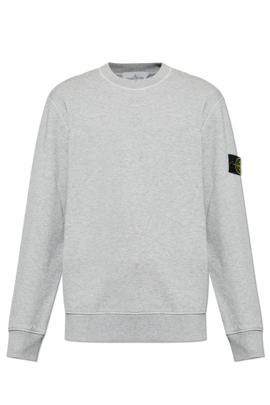 Stone Island SZARY Bluza z odpinaną naszywką