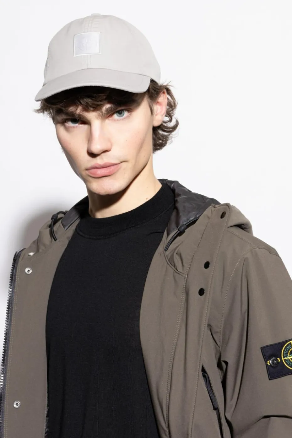 Stone Island SZARY Czapka kapsuła `Ghost`