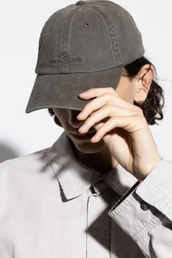 Stone Island SZARY Czapka z daszkiem