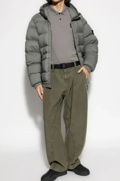 Stone Island SZARY Kurtka puchowa `Seamless Tunnel`