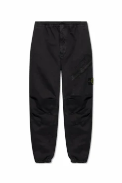 Stone Island SZARY Spodnie z logo
