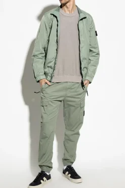 Stone Island SZARY Sweter kapsuła `Ghost`
