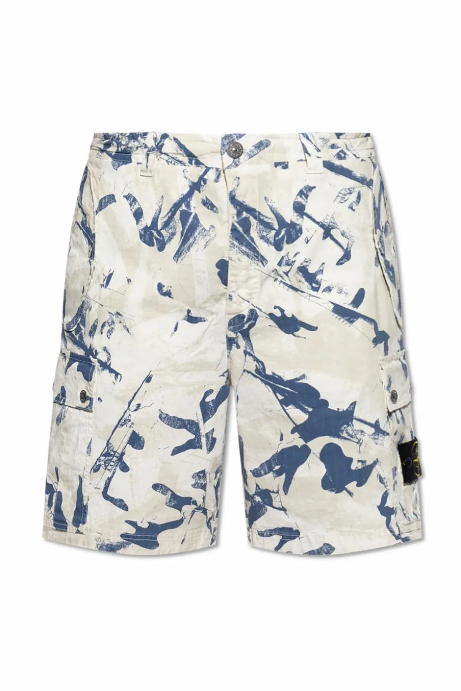 Stone Island SZARY Szorty z logo