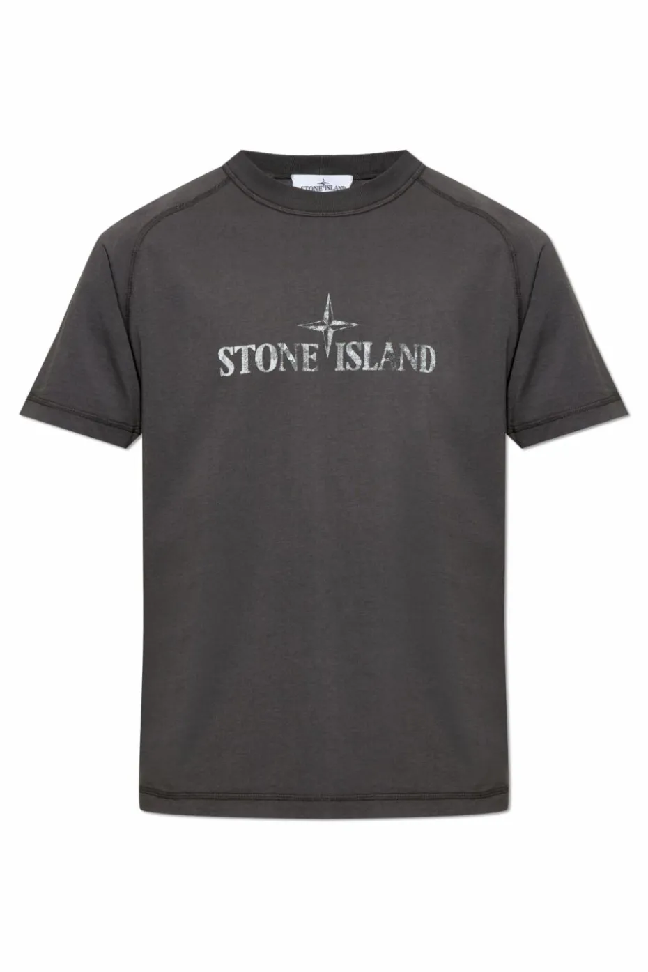 Stone Island SZARY T-shirt z logo