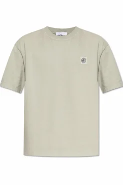 Stone Island SZARY T-shirt z logo