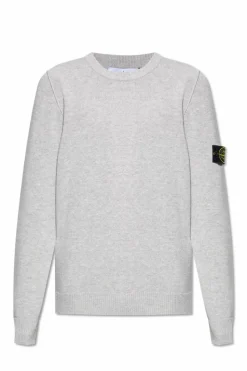 Stone Island SZARY Wełniany sweter