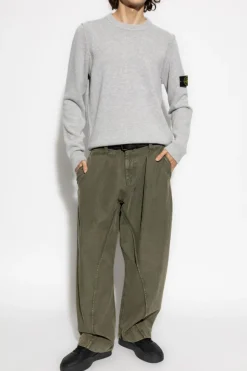 Stone Island SZARY Wełniany sweter