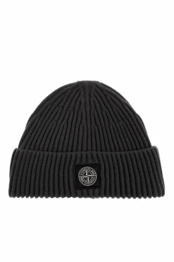 Stone Island SZARY Wełniana czapka