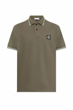 Stone Island ZIELONY Bawełniane polo