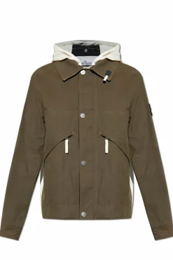 Stone Island ZIELONY Kurtka `Tela Resinata`