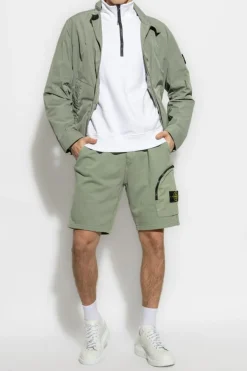 Stone Island ZIELONY Kurtka `Micro Twill`