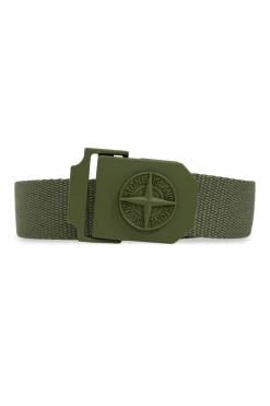 Stone Island ZIELONY Pasek z logo