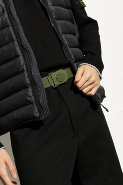 Stone Island ZIELONY Pasek z logo