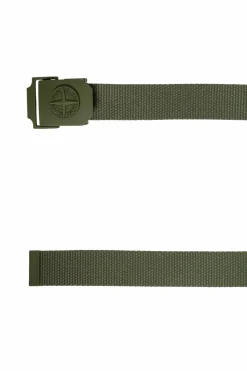 Stone Island ZIELONY Pasek z logo