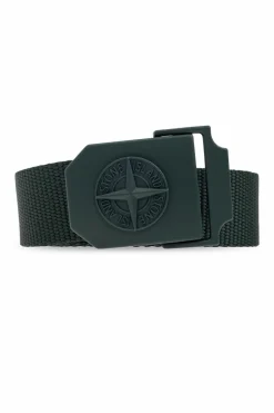 Stone Island ZIELONY Pasek z logo