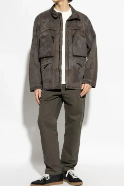 Stone Island ZIELONY Spodnie z logo
