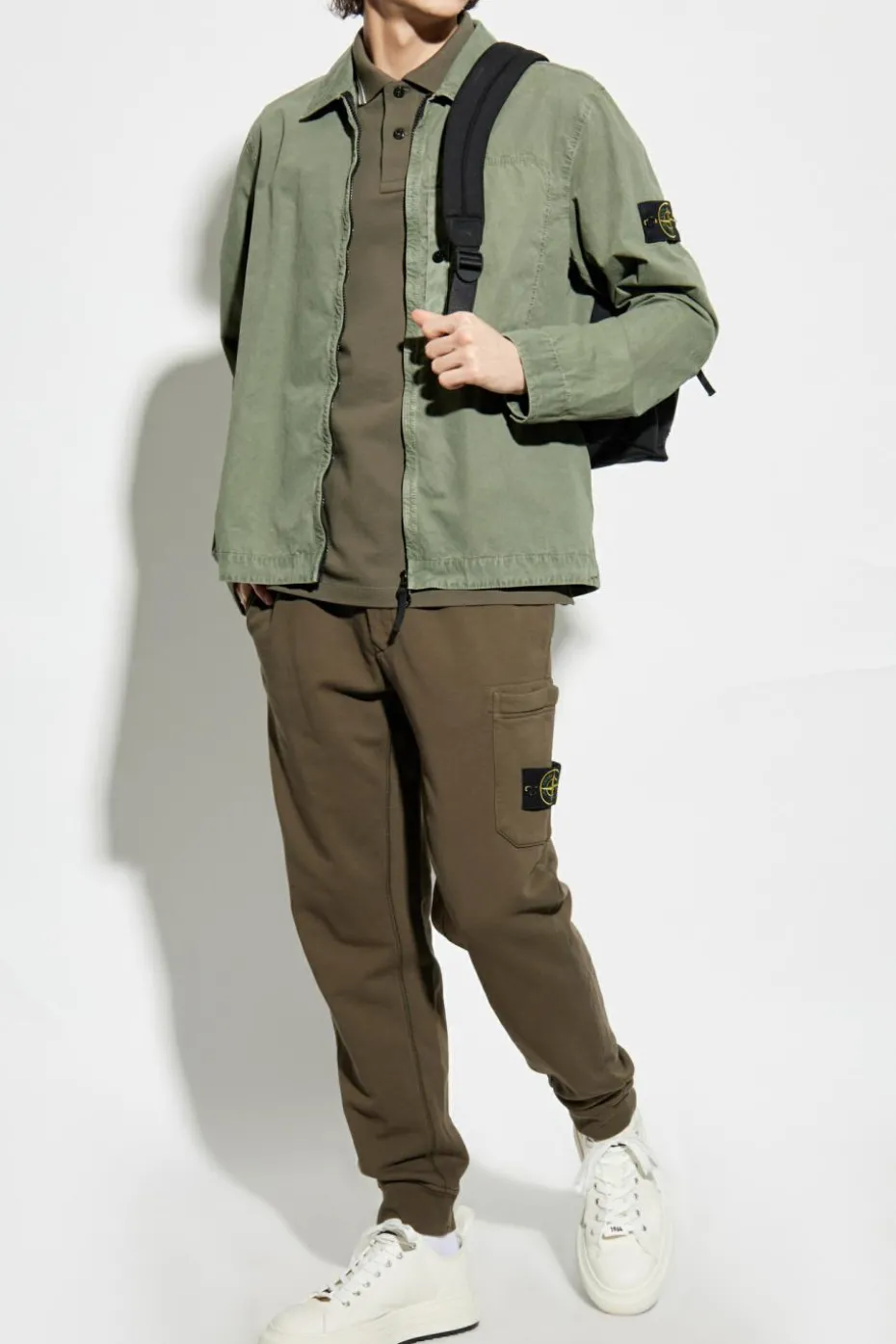 Stone Island ZIELONY Spodnie dresowe