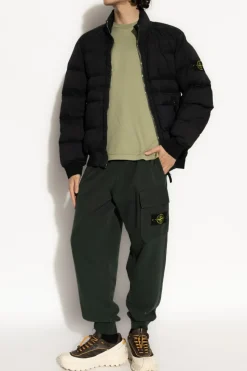 Stone Island ZIELONY Spodnie dresowe