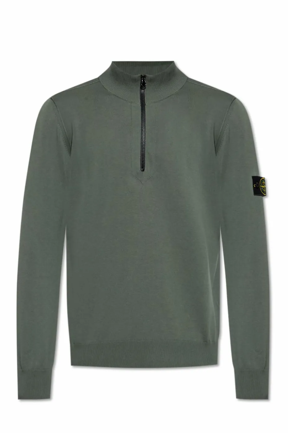 Stone Island ZIELONY Sweter ze stójką