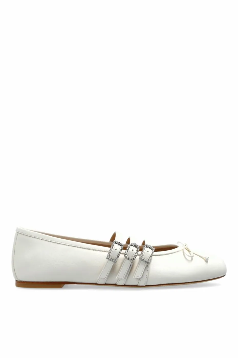Stuart Weitzman BIAŁY Baleriny `Celeste`