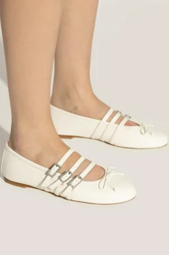 Stuart Weitzman BIAŁY Baleriny `Celeste`