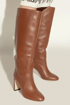 Stuart Weitzman BRĄZOWY Kozaki na obcasie `Yuliana`