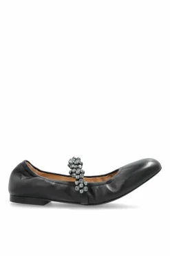 Stuart Weitzman CZARNY Baleriny `Poppy`