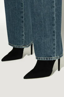 Stuart Weitzman CZARNY Botki na obcasie `Power’