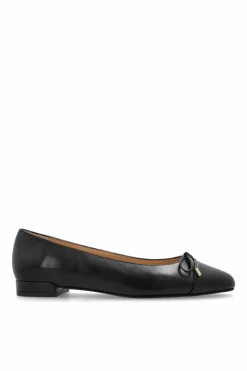 Stuart Weitzman CZARNY Skórzane buty `Sleek Bow`